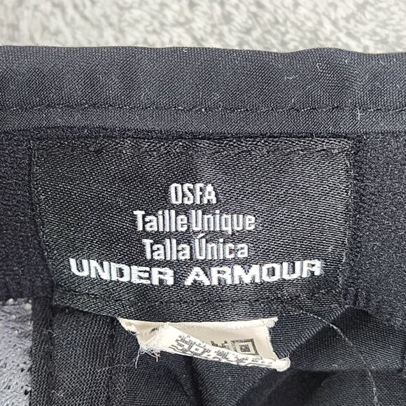 Mens Black Under Armour OSFA Performance Cap One Size Fits All Adjustable - Picture 8 of 8